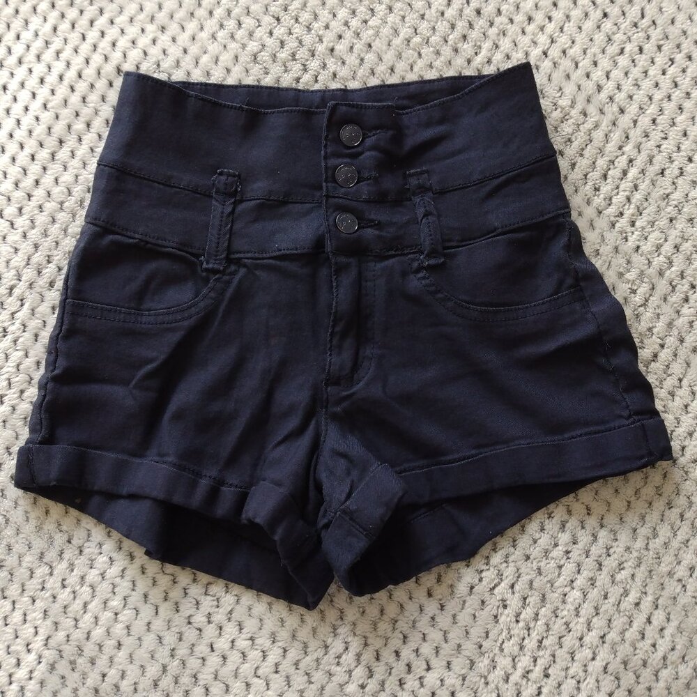 YMI Navy Blue Shorts Size 3